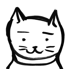 [LINEスタンプ] まゆげ猫