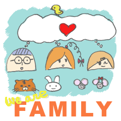 [LINEスタンプ] we are family