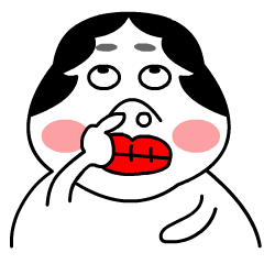 [LINEスタンプ] 福笑子ちゃんのリアクション