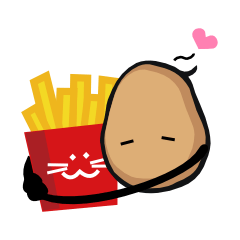 [LINEスタンプ] Idling Potato