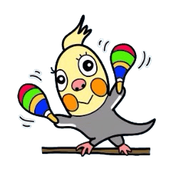 [LINEスタンプ] オカメくんはオカメインコだ