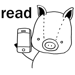 [LINEスタンプ] Piggy is coming ( English version 1 )