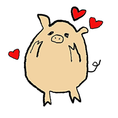 [LINEスタンプ] the PiGGy