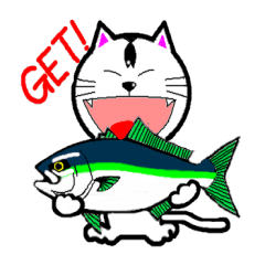 [LINEスタンプ] 釣りに行こう さかにゃん