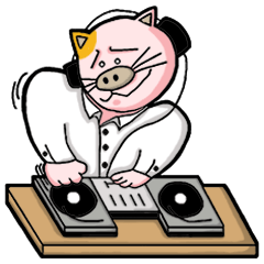 [LINEスタンプ] 上司がぶたねこだった。