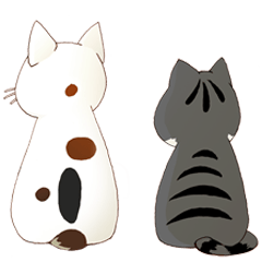 [LINEスタンプ] 猫兄弟