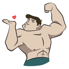 [LINEスタンプ] Mr.Musclemeal