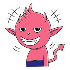 [LINEスタンプ] ピンクの悪魔【日常編】