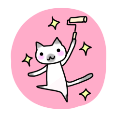 [LINEスタンプ] 掃除・断捨離ねこスタンプ