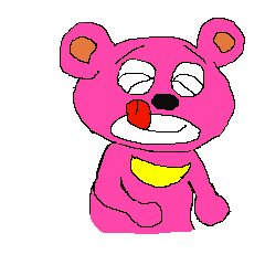 [LINEスタンプ] ツキノワグマさん