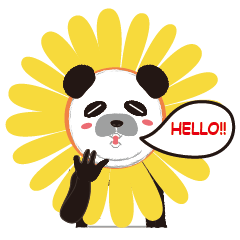 [LINEスタンプ] PANDA DOG