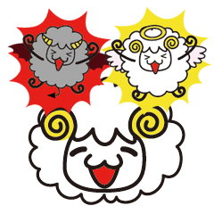 [LINEスタンプ] 天使のメリリーさんと悪魔のメリリーさん