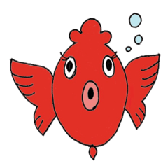 [LINEスタンプ] 金魚ちゃん