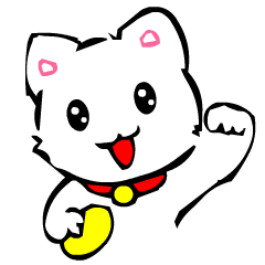 [LINEスタンプ] ともきゅ～の白猫