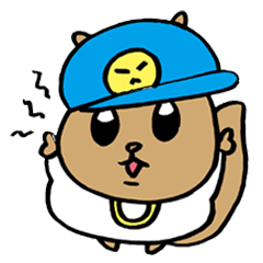 [LINEスタンプ] リスヒップホップ日常イライラップ