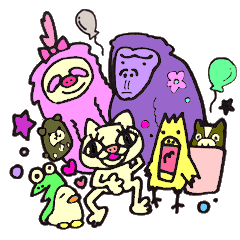 [LINEスタンプ] おもしろどうぶつえん