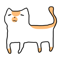 [LINEスタンプ] 腹立つねこ