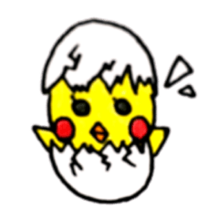 [LINEスタンプ] 手書きヒヨコ