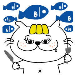 [LINEスタンプ] なにわともあれ猫です