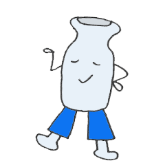 [LINEスタンプ] 牛乳びん