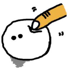 [LINEスタンプ] しろくてぽよぽよしたもの