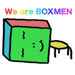 [LINEスタンプ] We are BOXMEN 〜十人十色〜