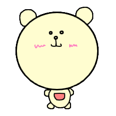 [LINEスタンプ] ふくれっくま