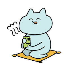 [LINEスタンプ] 微笑みをたたえたねこ