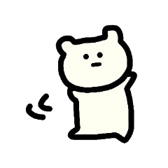 [LINEスタンプ] 無表情クマさん