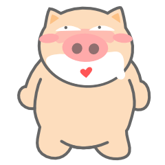 [LINEスタンプ] BUPI The Overweight Piggy