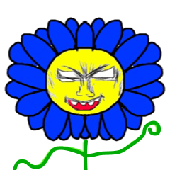 [LINEスタンプ] 人面花