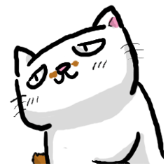 [LINEスタンプ] 困り顔の猫ジャック