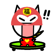 [LINEスタンプ] 福ネコマン