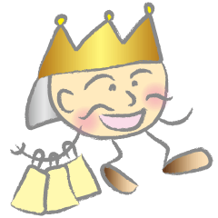 [LINEスタンプ] ショッピング・キング