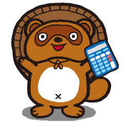 [LINEスタンプ] 電卓たぬき