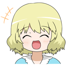 [LINEスタンプ] 金髪ガールことはちゃん