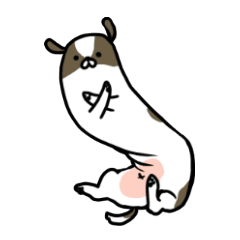 [LINEスタンプ] 長めの犬