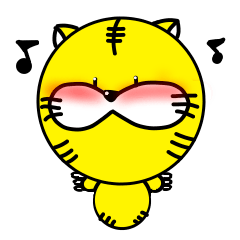 [LINEスタンプ] The fusa of the pretty tiger