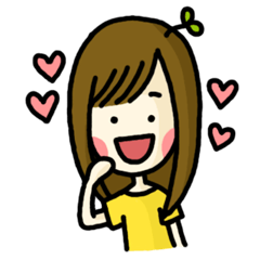 [LINEスタンプ] leaf girl！