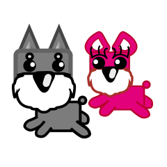 [LINEスタンプ] Kiki ＆ Miu Miu