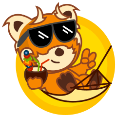 [LINEスタンプ] Rusty the Red Panda