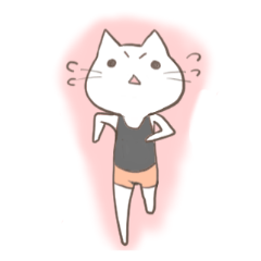 [LINEスタンプ] 陸上ねこ