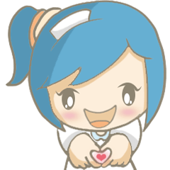 [LINEスタンプ] Hello~I am May Blue~is a little nurse~