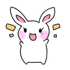 [LINEスタンプ] まーちゃんウサギ