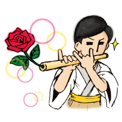 [LINEスタンプ] 篠笛くん