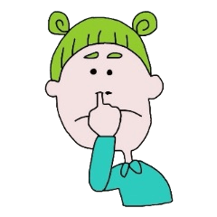 [LINEスタンプ] おかっぱまゆげちゃんズ