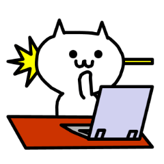 [LINEスタンプ] PCネコ