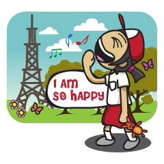 [LINEスタンプ] Sarini (English Version)