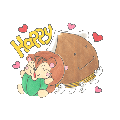 [LINEスタンプ] りすピーマンとイカどんぐり