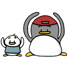 [LINEスタンプ] ペンペンとぴーくん。